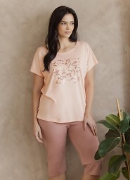 Piżama Taro 3571 Valentina kr/r 4XL-6XL W26