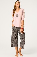 Piżama Key LNS 731 B26 3/4 2XL-3XL damska