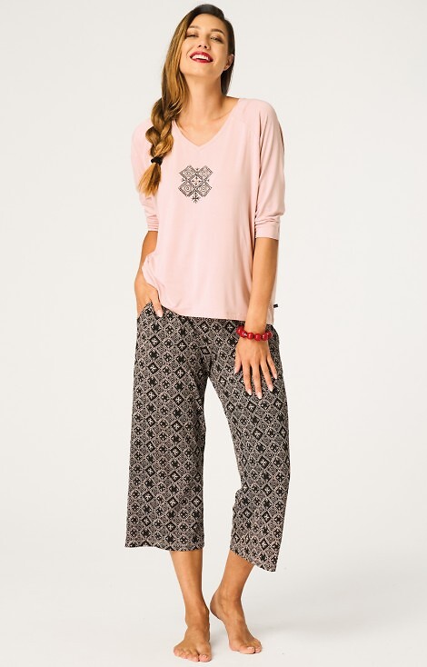 Piżama Key LNS 731 B26 3/4 2XL-3XL damska