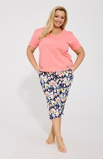 Piżama Cornette 875/338 Violetta kr/r 3XL-5XL