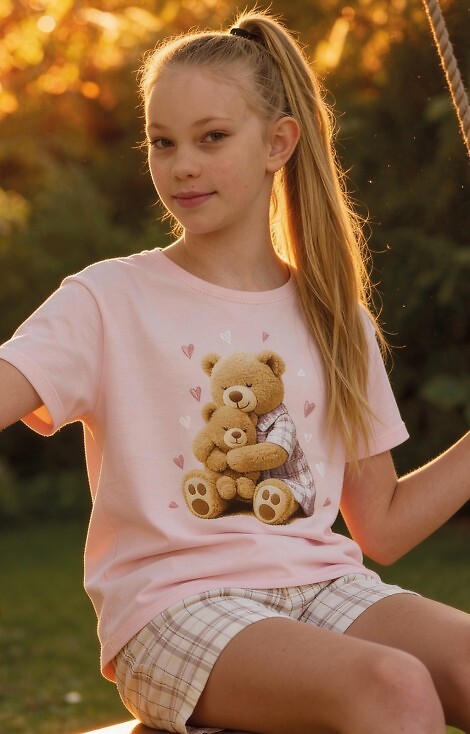 Piżama Cornette Young Girl 872/115 Hug Me kr/r 134-164