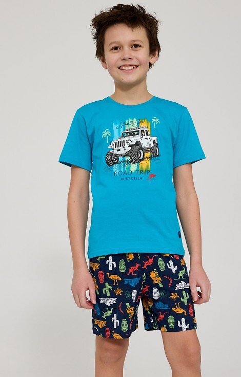 Piżama Cornette Young Boy 790/123 Road Trip kr/r 134-164