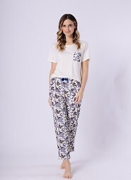 Piżama Leveza 1737 Irena kr/r M-2XL