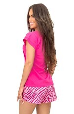 Piżama Donna Zebra Short kr/r S-2XL
