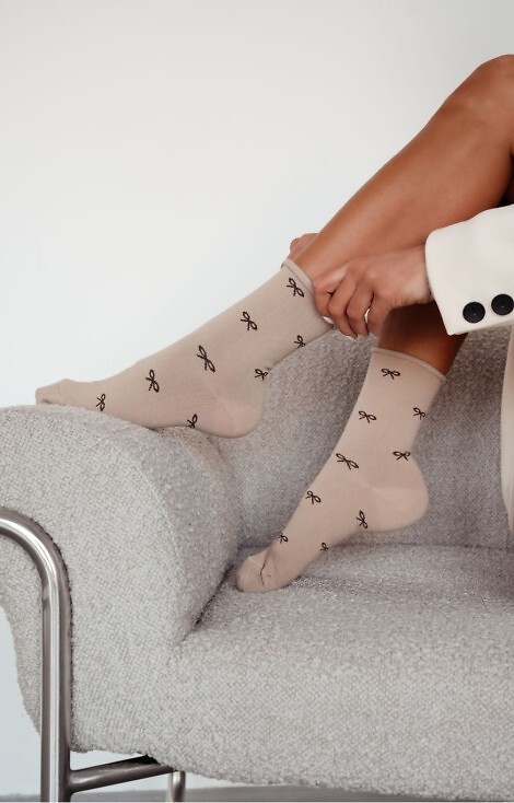 Skarpety Milena 0200-209 Małe Kokardki 37-41