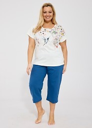 Piżama Cornette 369/345 Floris kr/r 3XL-5XL