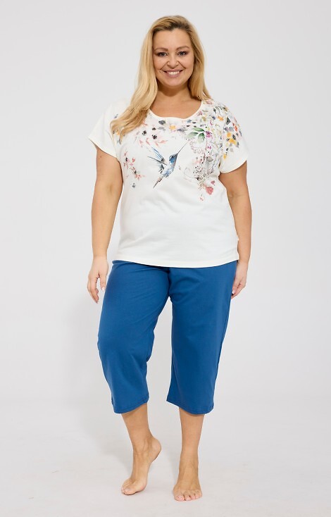 Piżama Cornette 369/345 Floris kr/r 3XL-5XL