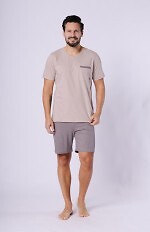 Piżama Hotberg 1757 Mikołaj kr/r M-2XL