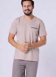 Piżama Hotberg 1757 Mikołaj kr/r M-2XL