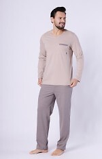 Piżama Hotberg 1752 Mikołaj dł/r M-2XL