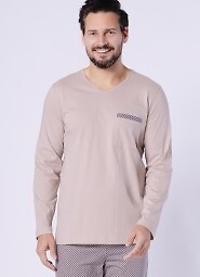 Piżama Hotberg 1752 Mikołaj dł/r M-2XL