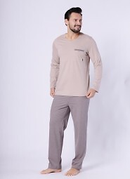 Piżama Hotberg 1752 Mikołaj dł/r M-2XL