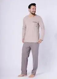 Piżama Hotberg 1752 Mikołaj dł/r M-2XL