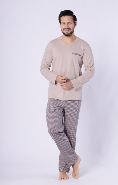 Piżama Hotberg 1752 Mikołaj dł/r M-2XL