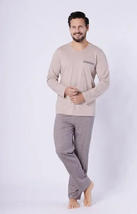 Piżama Hotberg 1752 Mikołaj dł/r M-2XL