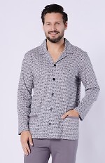 Piżama Hotberg 1748 Kamil dł/r M-2XL rozpinana