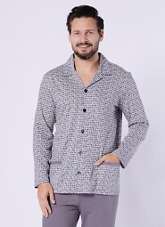 Piżama Hotberg 1748 Kamil dł/r M-2XL rozpinana