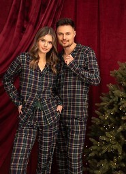 Pizama Sensis Skyler dł/r XS-2XL rozpinana