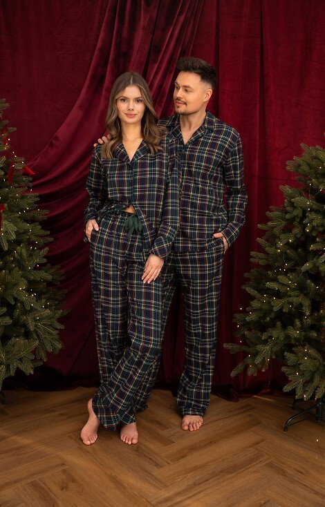 Pizama Sensis Skyler dł/r XS-2XL rozpinana