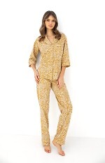 Piżama Sensis Lauryn 3/4 S-XL rozpinana