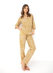 Piżama Sensis Lauryn 3/4 S-XL rozpinana