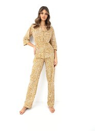 Piżama Sensis Lauryn 3/4 S-XL rozpinana