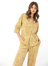Piżama Sensis Lauryn 3/4 S-XL rozpinana