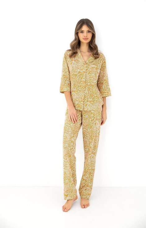 Piżama Sensis Lauryn 3/4 S-XL rozpinana