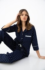 Piżama Sensis Parker dł/r S-XL rozpinana