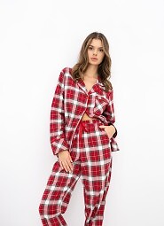 Piżama Sensis Yulie dł/r XS-2XL rozpinana