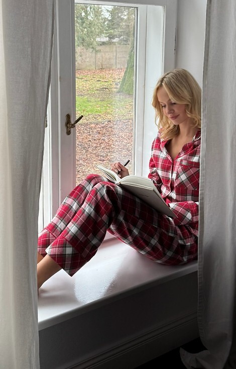 Piżama Sensis Yulie dł/r XS-2XL rozpinana