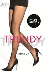 Rajstopy Gatta Trendy Tattoo wz.27 5-XL 20 den