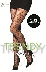 Rajstopy Gatta Trendy Mosaica wz.07 20 den 2-4
