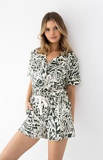 Piżama Sensis Kaylee kr/r XS-2XL rozpinana