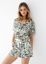 Piżama Sensis Kaylee kr/r XS-2XL rozpinana