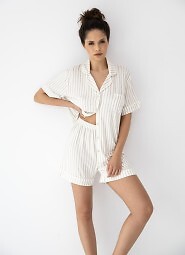 Piżama Sensis Davina kr/r XS-2XL rozpinana