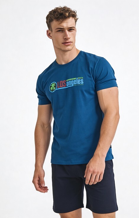 Piżama Cornette F&Y 500/54 Los Angeles kr/r 164-188