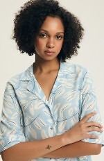 Piżama Henderson Ladies 44482 Estes kr/r S-3XL rozpinana