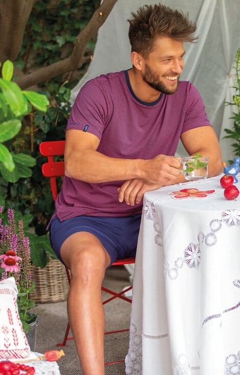 Piżama Key MNS 319 A26 kr/r M-2XL