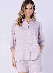 Piżama Leveza 1706 Żaneta kr/r M-2XL rozpinana
