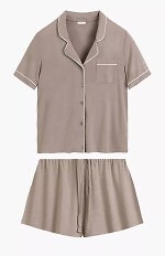 Piżama Atlantic NLP-496 kr/r S-2XL rozpinana