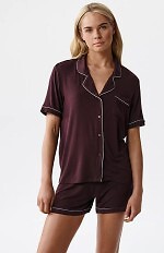 Piżama Atlantic NLP-496 kr/r S-2XL rozpinana