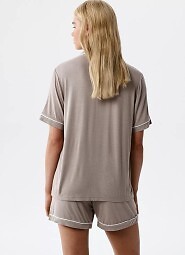 Piżama Atlantic NLP-496 kr/r S-2XL rozpinana