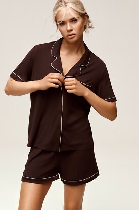 Piżama Atlantic NLP-496 kr/r S-2XL rozpinana