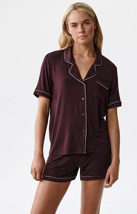 Piżama Atlantic NLP-496 kr/r S-2XL rozpinana