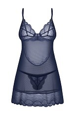 Koszulka Obsessive Nightly Blue Chemise XS-2XL