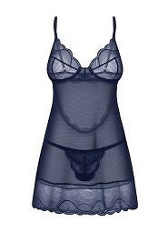 Koszulka Obsessive Nightly Blue Chemise XS-2XL