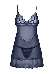 Koszulka Obsessive Nightly Blue Chemise XS-2XL