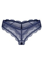 Figi Obsessive Nightly Blue Crotchless Thong XS-2XL
