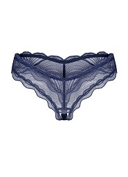 Figi Obsessive Nightly Blue Crotchless Thong XS-2XL